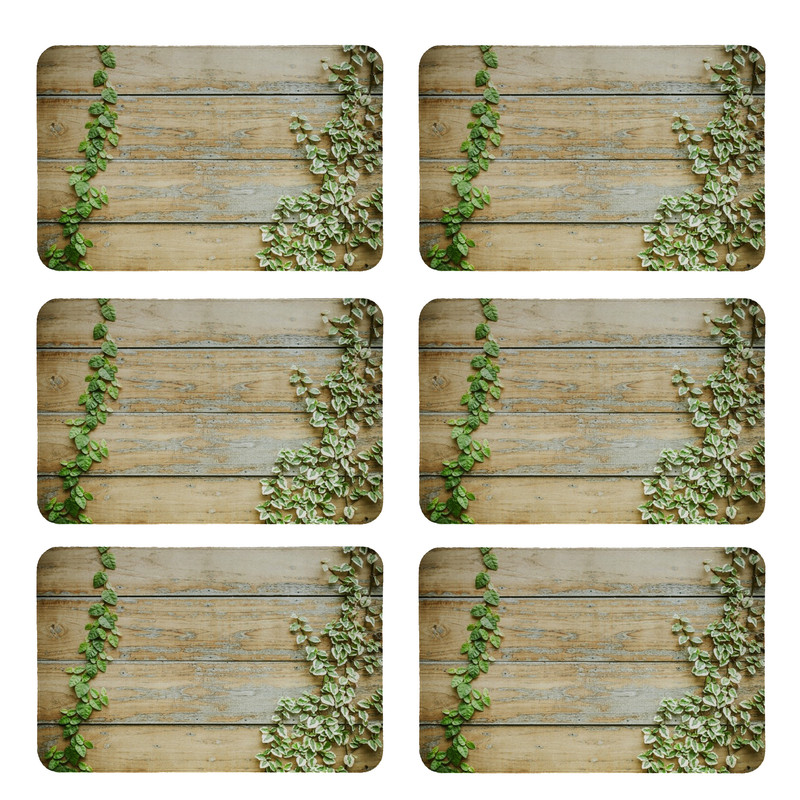 زیربشقابی طرح برگ کد 8059 بسته 6 عددی