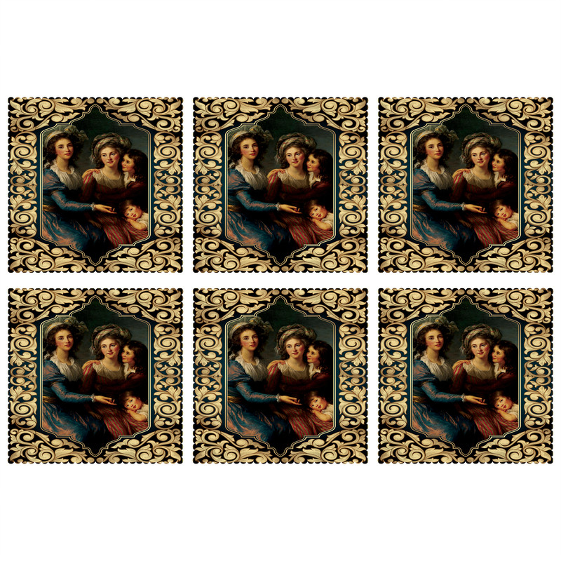 زیربشقابی مدل U1-42152 بسته 6 عددی