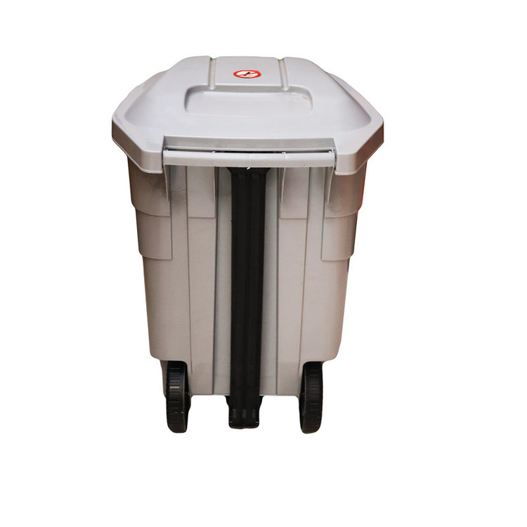 سطل زباله پدالی ناصر پلاستیک مدل YPTU-GHARKHDAR-5000 گنجایش 152 لیتر