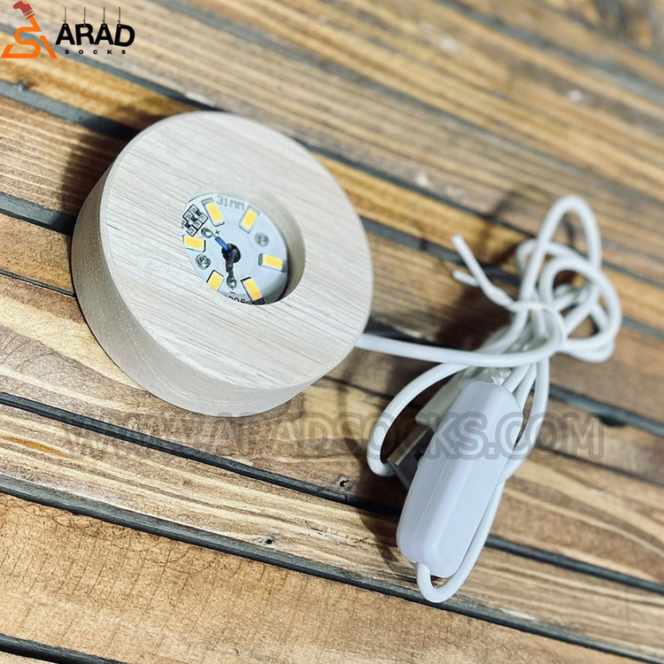 چراغ رومیزی مدل گوی کریستالی چراغدار طرح کره زمین کد 91071-2K