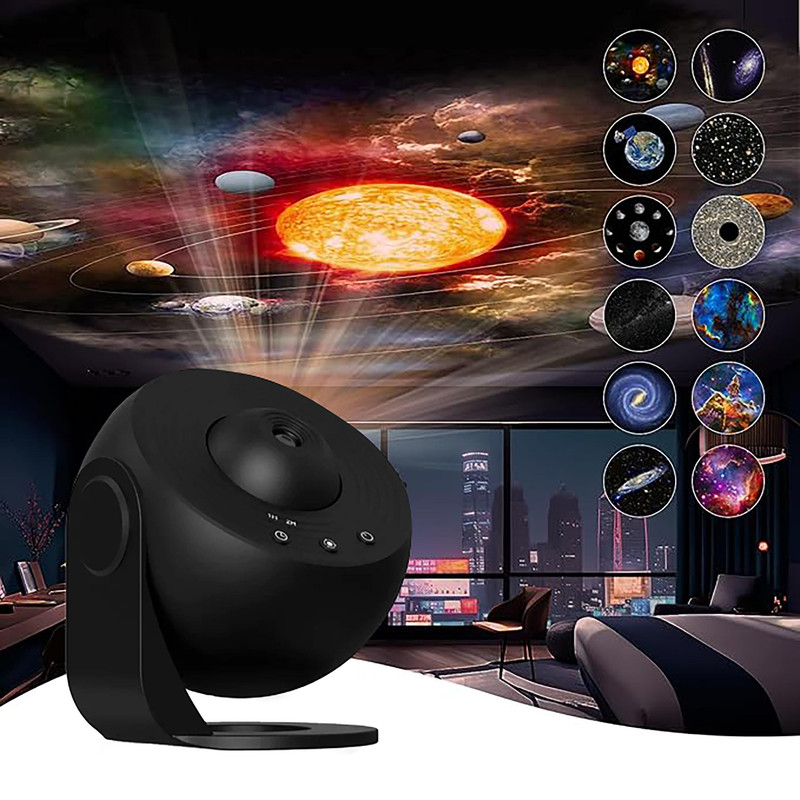 چراغ خواب مدل Galaxy Projector طرح منظومه شمسی