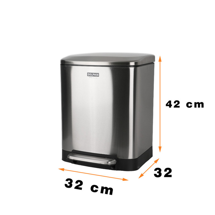 سطل زباله پدالی دلفین مدل 20 لیتر کد Ev-240