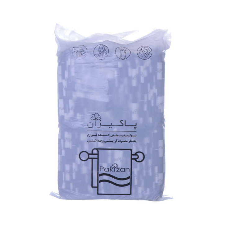 حوله یکبار مصرف پاکیزان مدل ab سایز 80 × 40 سانتی متر بسته 50 عددی