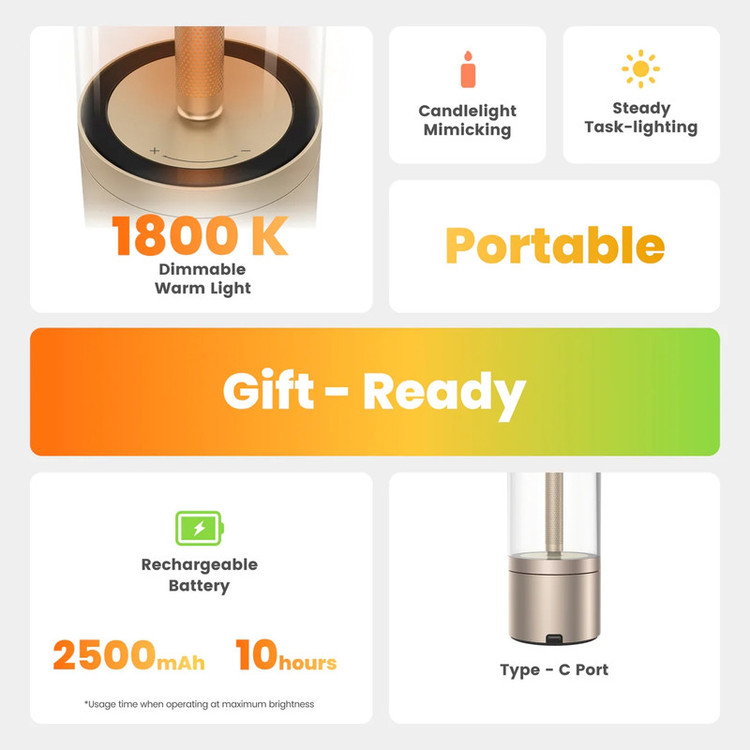 چراغ خواب یی لایت مدل Candela Lamp 2