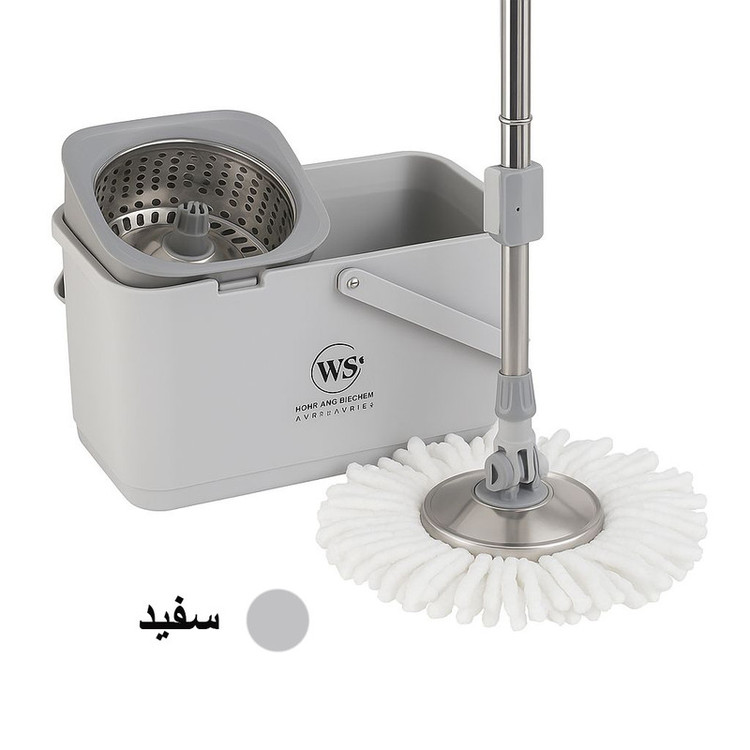 ست سطل و زمین شوی چرخشی دبلیو اِس مدل الگانت کد D7