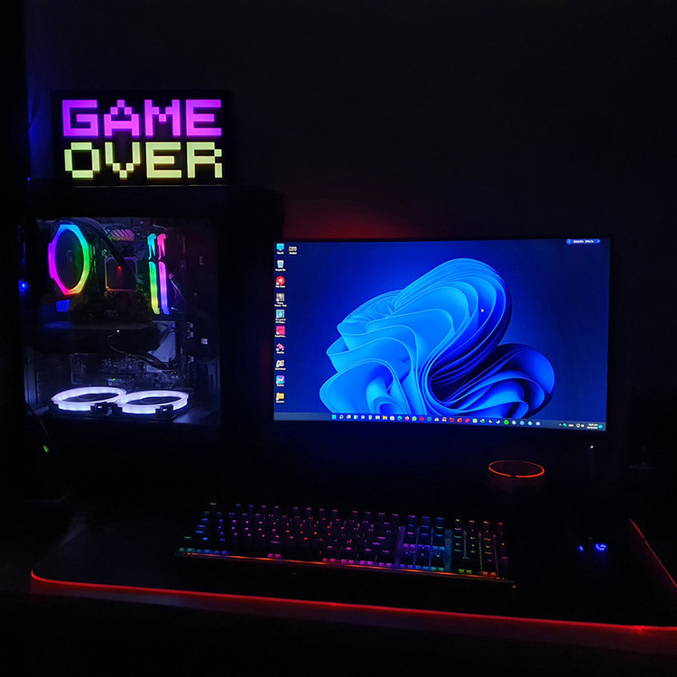 چراغ رومیزی مدل گیمینگ طرح GAME OVER