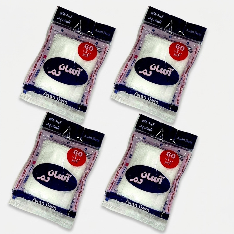 فیلتر چای آسان دم مدل اقتصادی چهار بسته 60 عددی