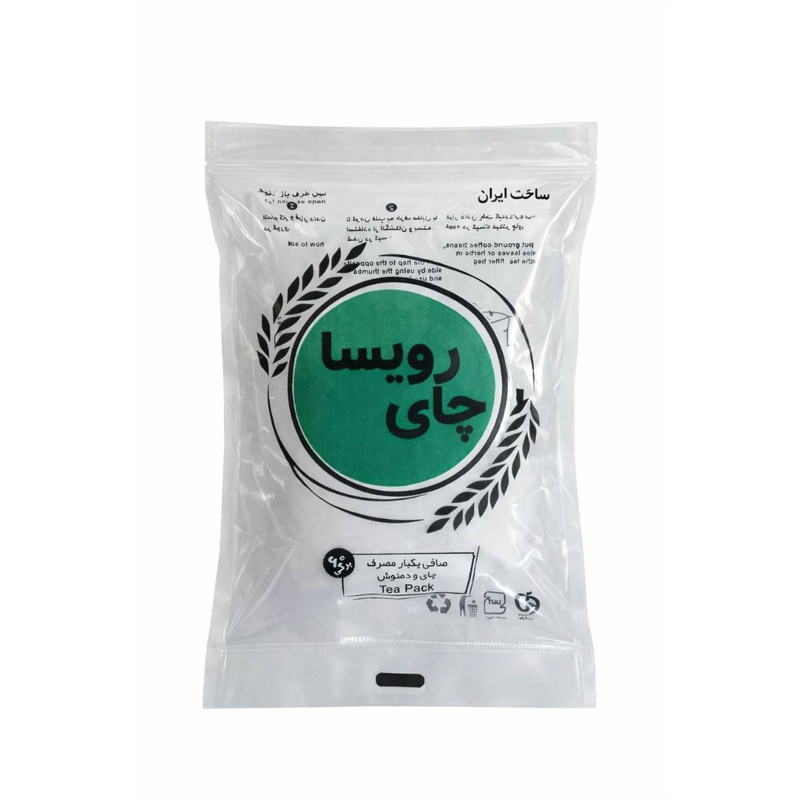 فیلتر چای مدل رویسا بسته 60 عددی