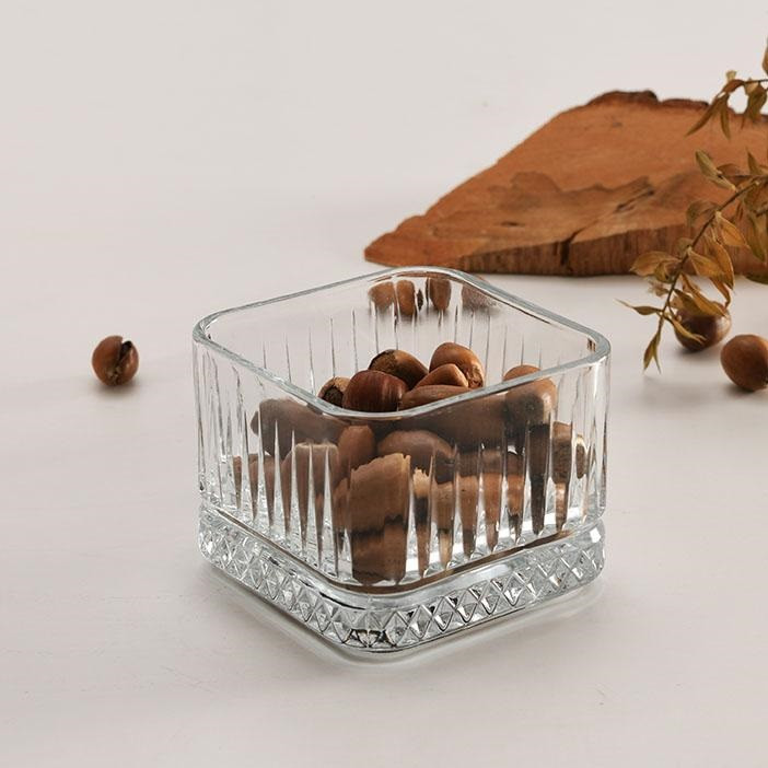 پیاله پاشاباغچه مدل مربع الیسا کد 530138 بسته 4 عددی
