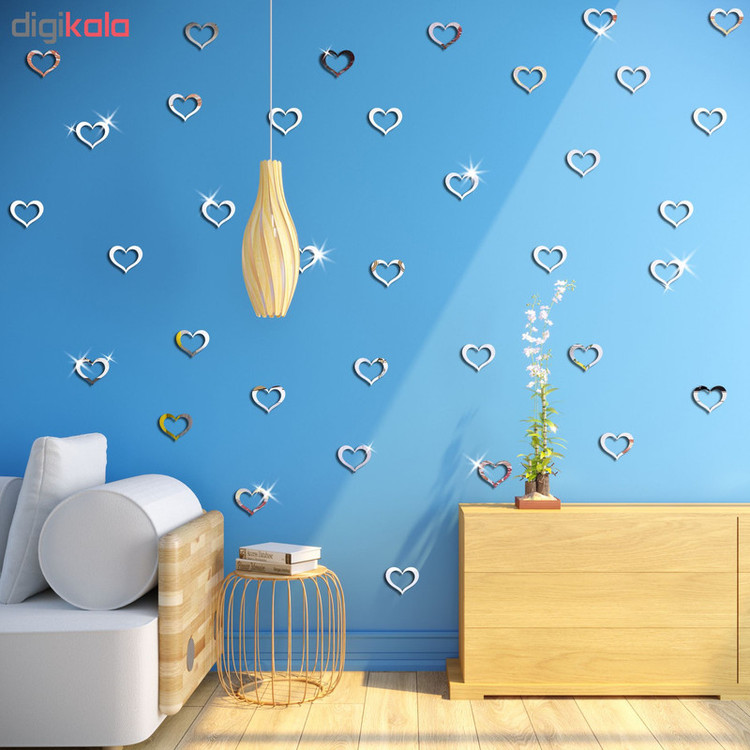 آینه پدیده شاپ طرح Heart کد 50 بسته 50 عددی