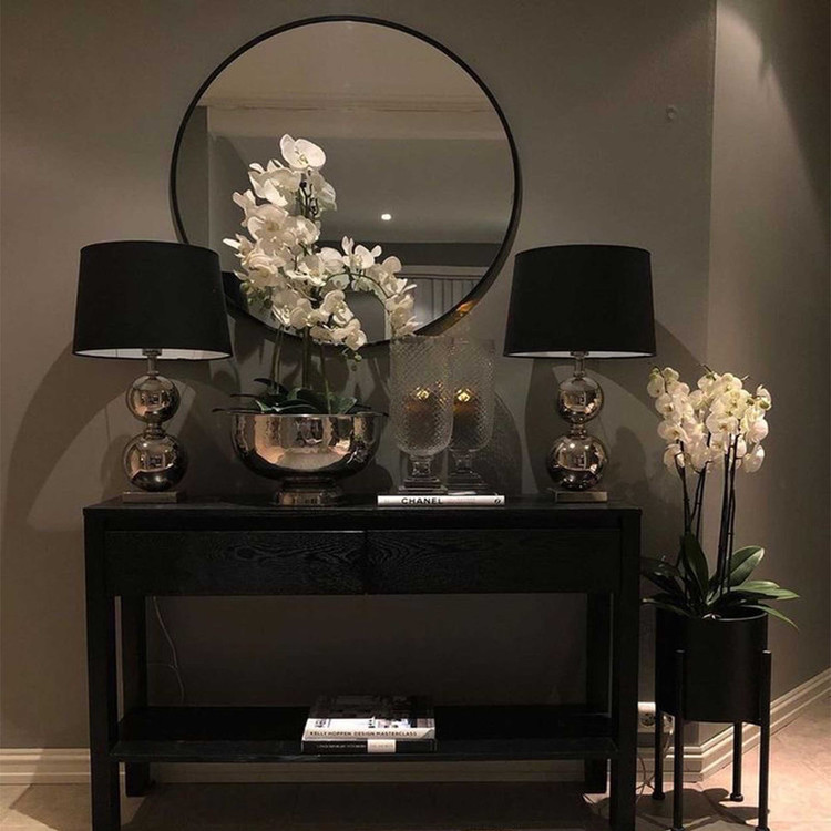 آینه مدل گرد طرح ظریف کد F-60