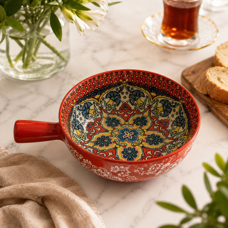 کاسه طرح سنتی ایزنیک مدل بهار