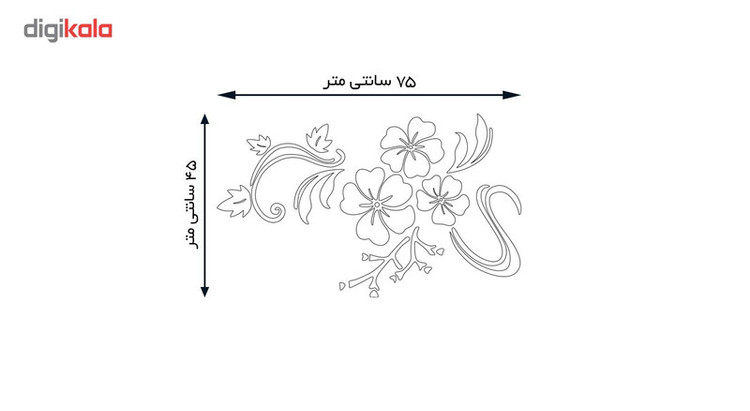 آینه پلکسی گلس پدیده شاپ مدل Petunia