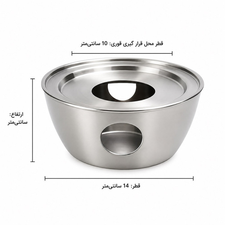وارمر قوری مدل استیل کد RO200