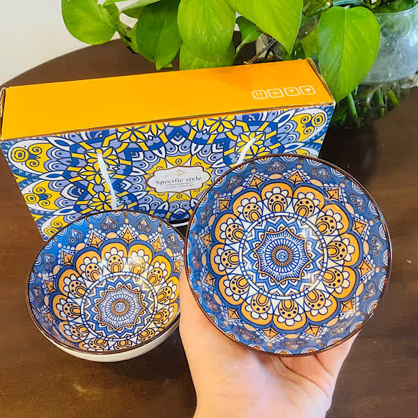کاسه مدل ترنج مجموعه 2 عددی