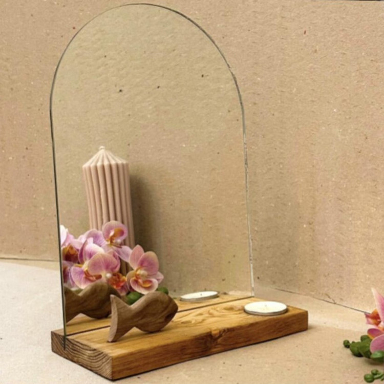 آینه رومیزی طرح ماهی کد ۱۱۲