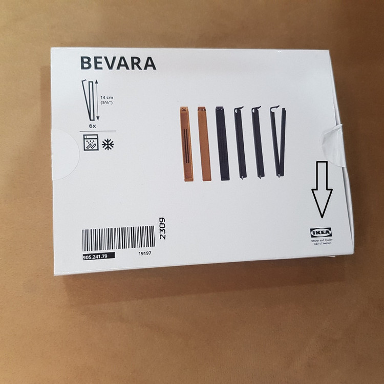 گیره کیسه ایکیا مدل BEVARA کد 90524179 مجموعه 6 عددی