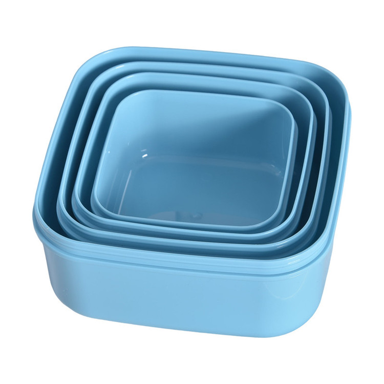 ظرف نگهدارنده با بدنه پلاستیکی لیمون کد 2357 مناسب برای قرار دادن در یخچال ، فریزر، مایکروویو مجموعه 4 عددی