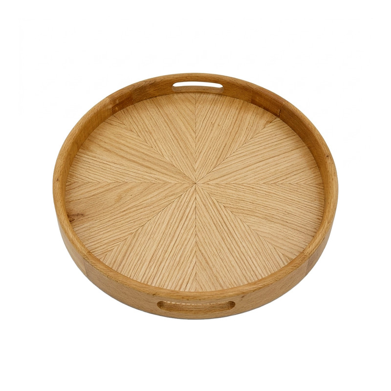 سینی دسته دار کد so-2560 مدل چوبی سایز 30*30 سانتی متر