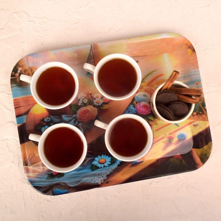 سینی بدون دسته مهروز مدل 7772 کلاه سایز 29×38 سانتی متر
