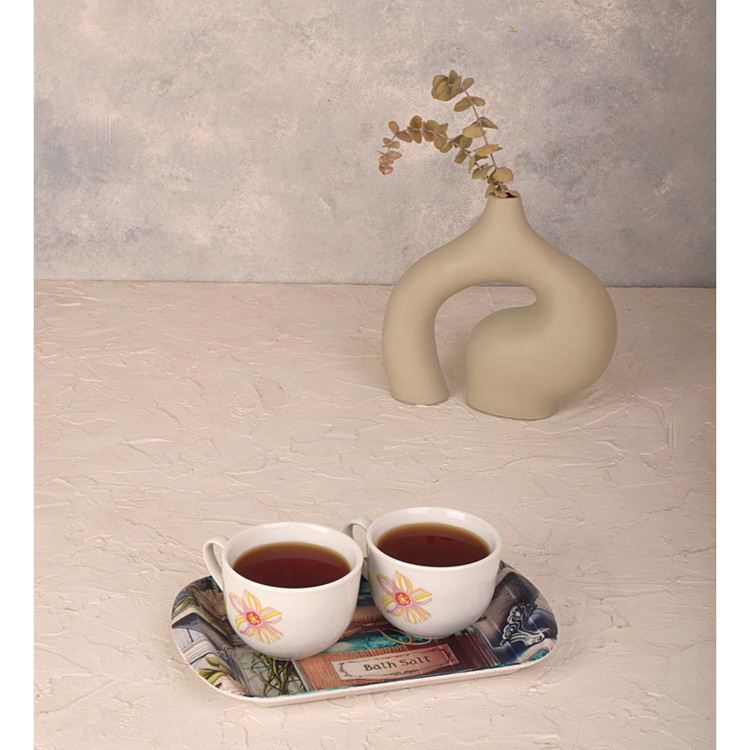 سینی دسته دار مهروز مدل 1001 بانکه سایز 15×25 سانتی متر