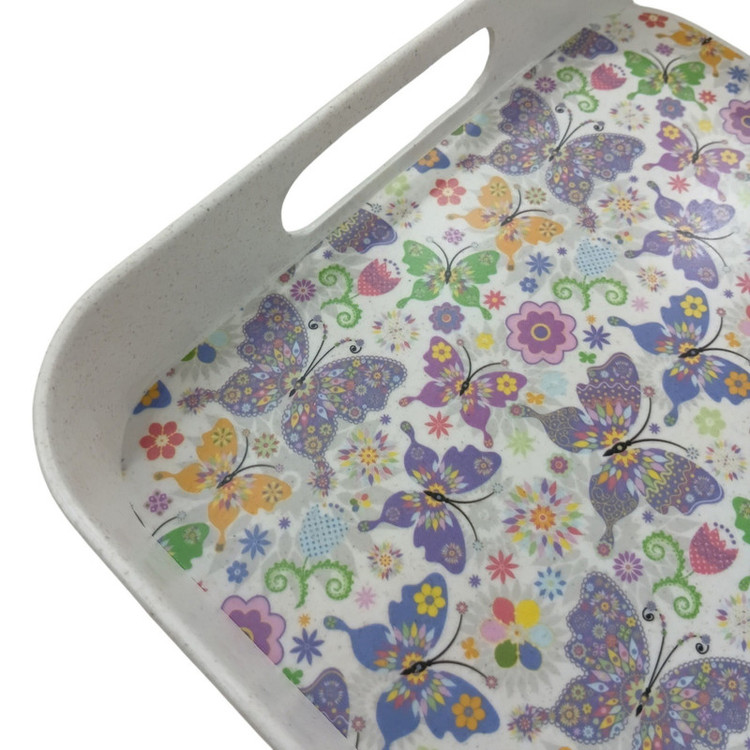 سینی بدون دسته مدل VENTI طرح FLOWER سایز 24×31 سانتی متر
