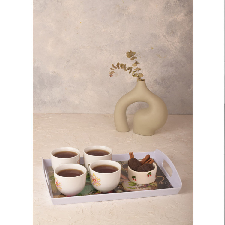 سینی دسته دار مهروز مدل 9993 بانکه سایز 25×37 سانتی متر