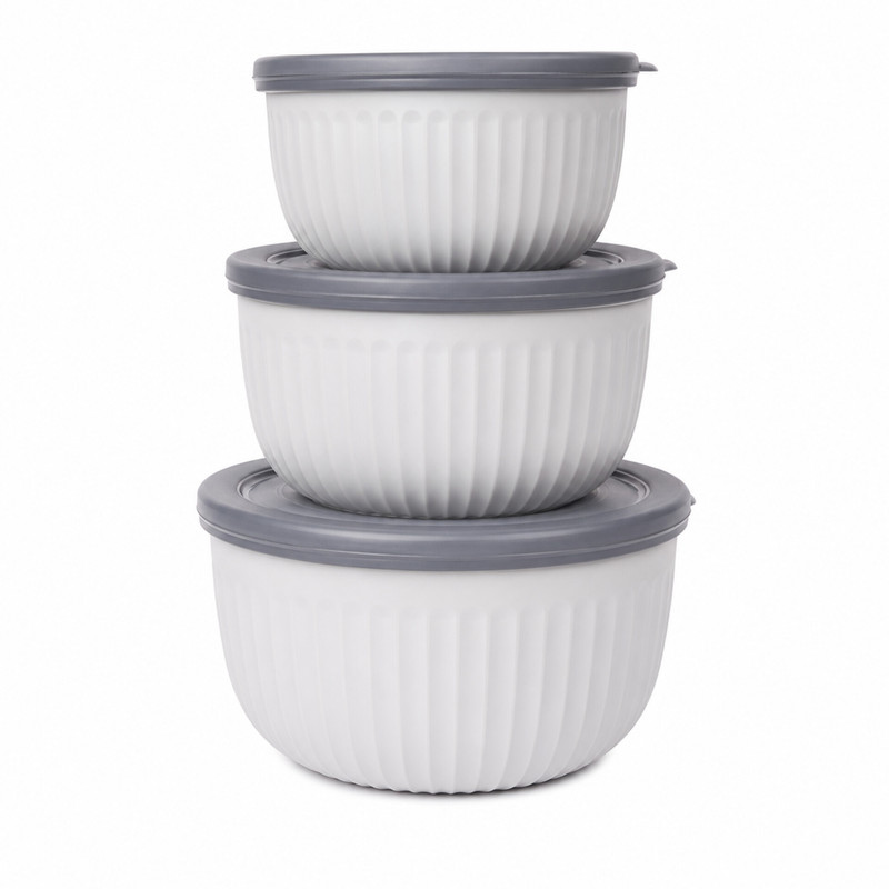 ظرف نگهدارنده با بدنه پلاستیکی ماتیسا مدل RL-3 مناسب برای قرار دادن در یخچال و فریزر بسته 3 عددی
