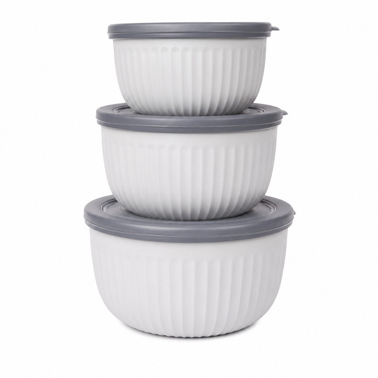 ظرف نگهدارنده با بدنه پلاستیکی ماتیسا مدل RL-3 مناسب برای قرار دادن در یخچال و فریزر بسته 3 عددی