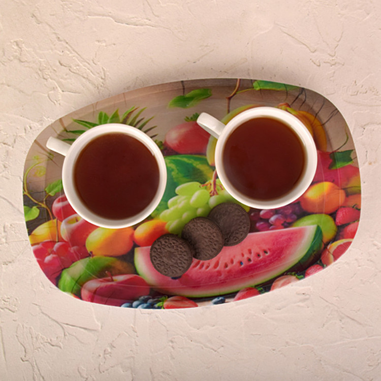 سینی دسته دار مهروز مدل 6652 میوه سایز 21×32 سانتی متر