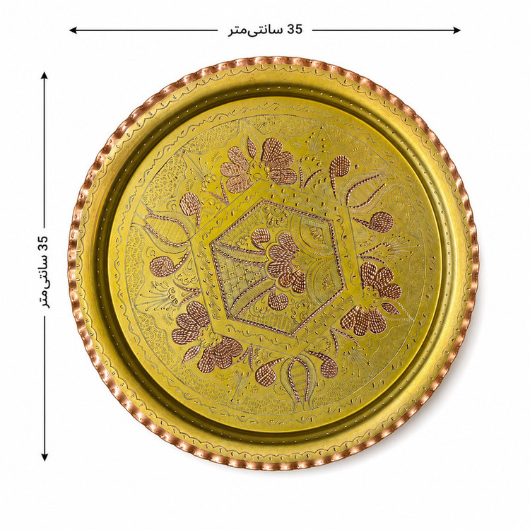 دیس مسی مدل الماس تراش طرح لبه هلالی
