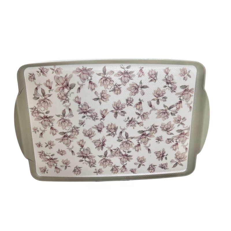 سینی دسته‌دار مدل Magnolia سایز 34x24 سانتی متر