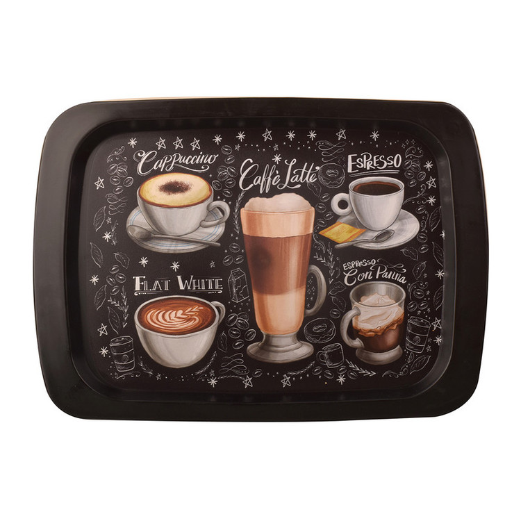 سینی بدون دسته مهروز مدل 2002 Coffee latte سایز 26×36 سانتی متر