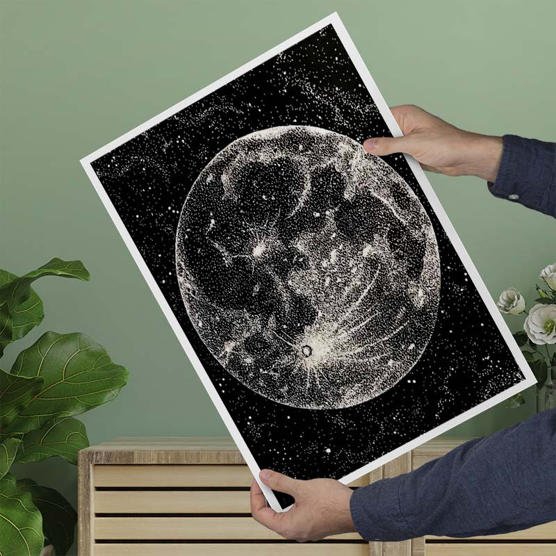 پوستر کارنیکا طرح ماه Moon کد 16841 مجموعه 8 عددی