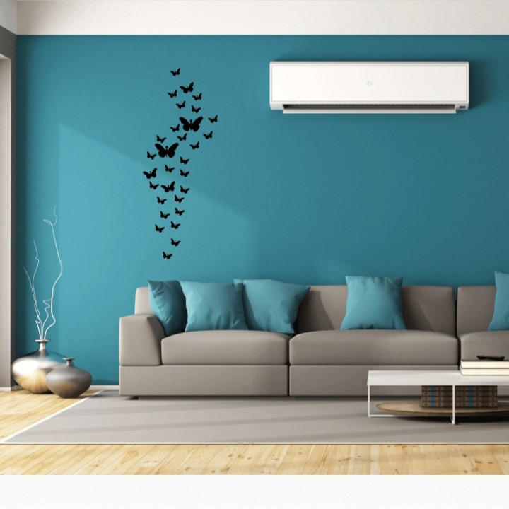 استیکر دیواری آتریکس مدل شاپرک کد ST11 بسته 30 عددی