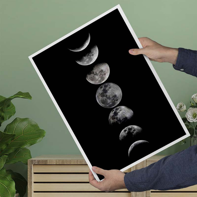 پوستر کارنیکا طرح ماه Moon کد 35735 مجموعه 8 عددی