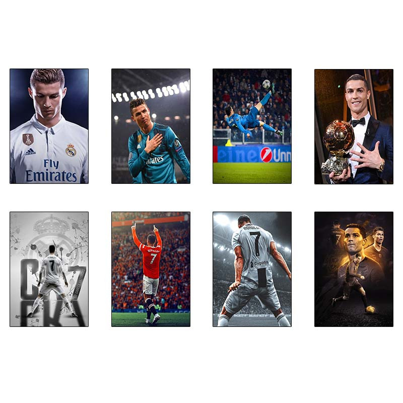 پوستر کارنیکا طرح رونالدو Ronaldo کد 10089 مجموعه 8 عددی