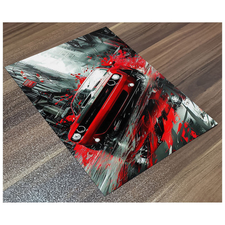 پوستر گوفی مدل ماشین اسپورت دوج چلنجر طرح Dodge Sport Car کد RED02