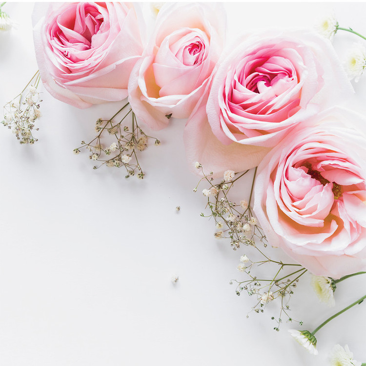 استیکر کاشی طرح pink flower بسته 10 عددی