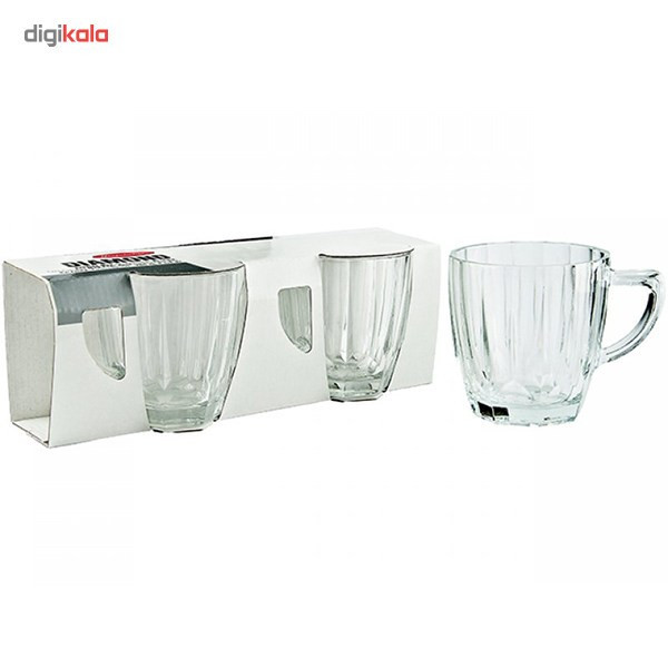 لیوان پاشاباغچه مدل Diamond 55083 بسته 2 عددی
