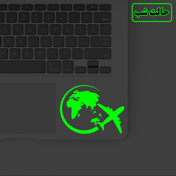 استیکر کلید و پریز مدل شبنما طرح هواپیما