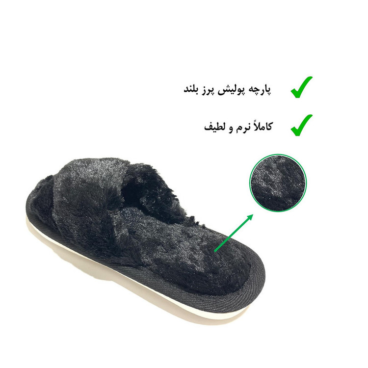 دمپایی حوله ای زنانه نیکتا مدل 550-1 کد RS-BK-178