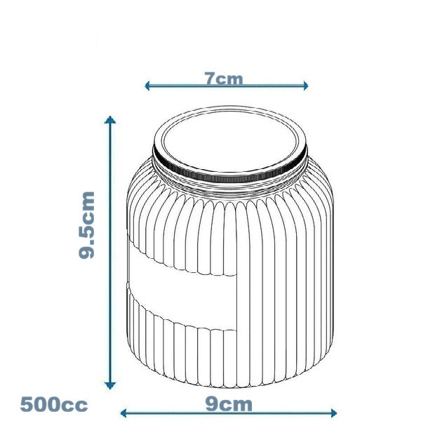 بانکه مدل خط دار 70 کد 500cc مجموعه 4 عددی