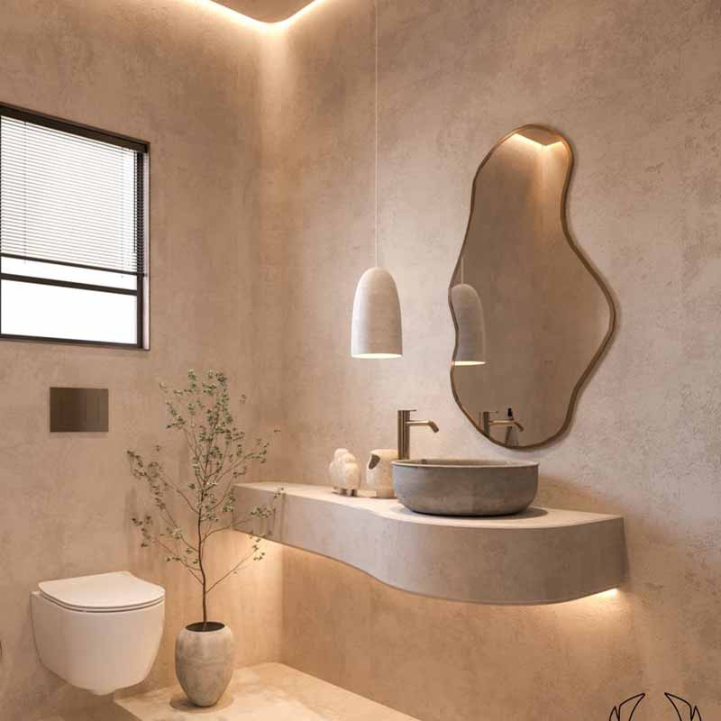 آینه سرویس بهداشتی الف طرح سانا کد SA-60-50