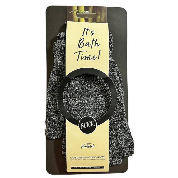 لیف ماساژ کارامل مدل CARBONIZED BAMBOO GLOVE مجموعه 3 عددی