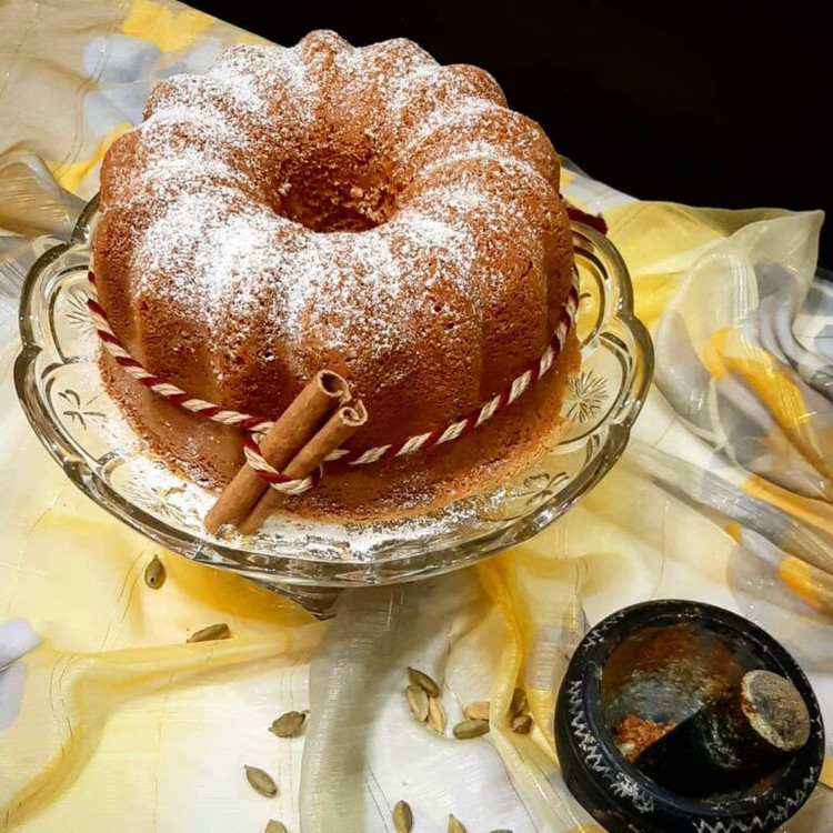 قالب کیک به گز مدل شیفون گل رز