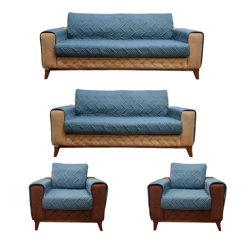 کاور مبل هفت نفره سندس مدل مارپیچ large کد F1052