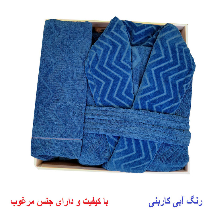 سرویس حوله پالتویی ۴ تکه الماس مدل تن پوش برجسته کد H_403 سایز ۱۲۵ سانتی متر