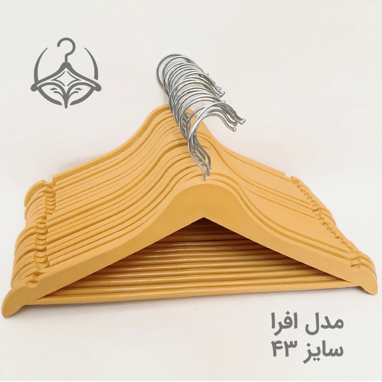 چوب لباسی طرح چوب افرا کد 43 بسته 24 عددی