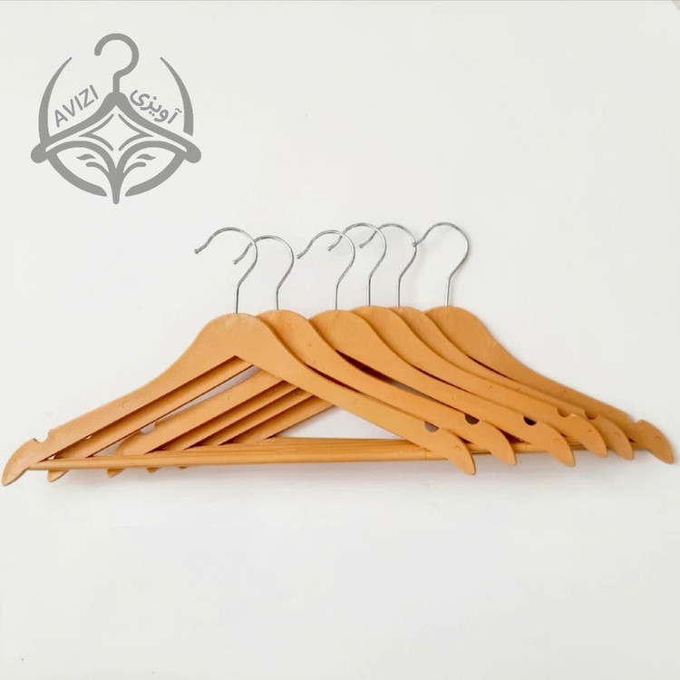 چوب لباسی طرح چوب افرا کد 43 بسته 24 عددی
